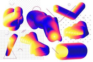 universele gradiënt geometrische vormen set vector