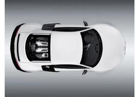 Audi r8 bovenaanzicht vector
