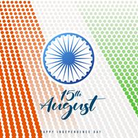India Independence Day viering achtergrond met Ashoka Wheel vector