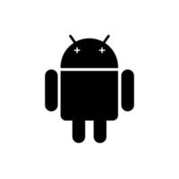 Android klassiek embleem icoon vector