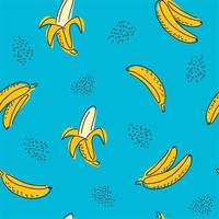 heldere handgetekende bananen vector