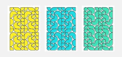 geometrie minimalistische artwork cover met vorm en figuur. abstracte patroonontwerpstijl voor omslag, webbanner, bestemmingspagina, bedrijfspresentatie, branding, verpakking, behang vector