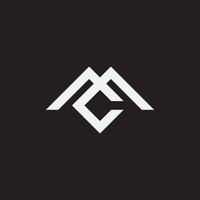 mc monogram ontwerpsjabloon logo. vector