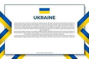realistisch spandoekontwerp in Oekraïne. platte ontwerp Oekraïne banner. vlag van oekraïne. grafisch en webontwerpsjabloon. Nationaal symbool. onafhankelijkheidsdag poster. abstracte achtergrond. vectorillustratie. vector