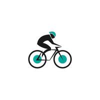 fiets. fiets pictogram logo ontwerp vector. sjabloon voor fietsconcept vector