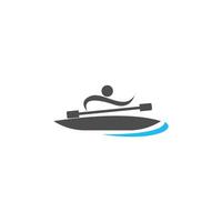 watersport pictogram logo vector ontwerpsjabloon