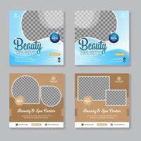 beauty spa social media postontwerp vector