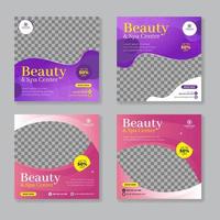 beauty spa social media postontwerp vector