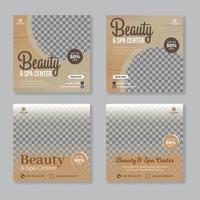 beauty spa social media postontwerp vector