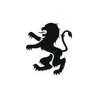 koninklijke leeuw silhouet vector ontwerp voor logo icon
