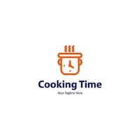 kooktijd logo pictogram teken symbool ontwerp vector