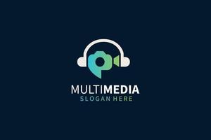 ontwerpsjabloon voor multimedia-logo vector