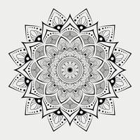 mandala achtergrond zwart en wit vector