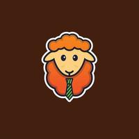 schapen logo vector pictogram illustratie ontwerp premium vector