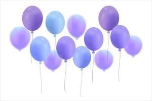 set van ballon voor viering vector