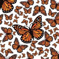 naadloos patroon met vlinders