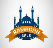 ramadan verkoop label samenstelling. kan worden gebruikt in alle media, kaarten, sjablonen, banners, enz. vector