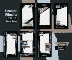 abstracte vorm met textuur sociale media verhalen vector