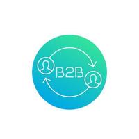 b2b verkoop vector pictogram