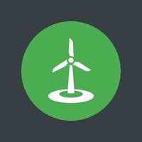 pictogram wind energie, teken van het windpark, vectorillustratie vector