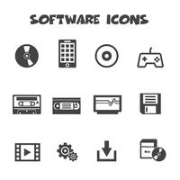 software pictogrammen symbool vector