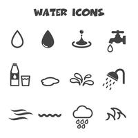 water pictogrammen symbool vector