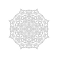 prachtig lijntekeningen mandala-ontwerp vector