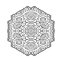 prachtige lijntekeningen mandala vector