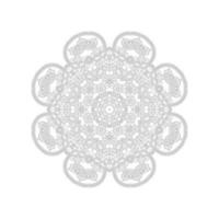 prachtige lijntekeningen mandala vector