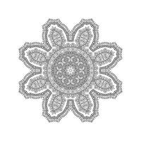 elegant lijntekeningen mandala-ontwerp vector