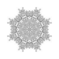 elegante lijntekeningen mandala vector voor ontwerp