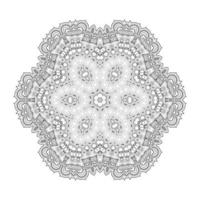 prachtige lijntekeningen mandala vector