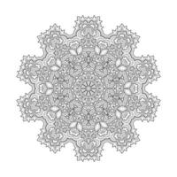 prachtige lijntekeningen mandala vector voor ontwerp