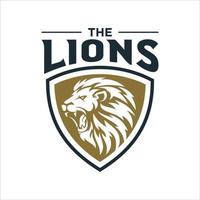 brullende leeuw logo sjabloon vector