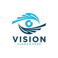 abstracte visie logo vector sjabloon