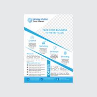 Modern en schoon business flyer-ontwerp vector