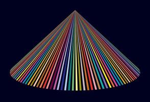 kleurrijke abstracte piramide vector