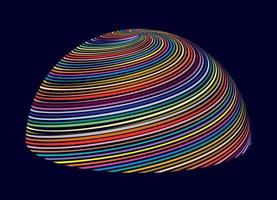 kleurrijke abstracte koepel vector