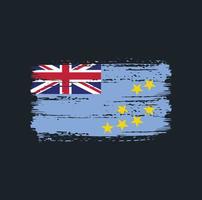 tuvalu vlag penseelstreken. nationale vlag vector