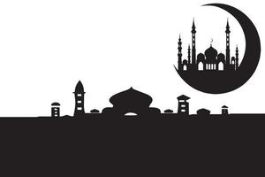 illustratie van moskee vector