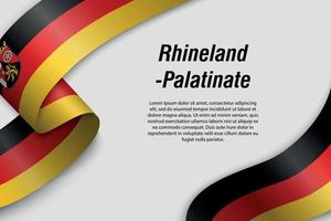 zwaaiend lint of spandoek met vlaggenstaat van duitsland vector