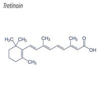 vector skeletformule van tretinoïne.