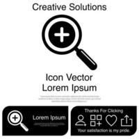 zoom pictogram vector eps 10