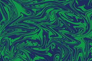 groen en donkerblauwvloeibare marmeren textuur en abstracte inktmarmerachtergrond vector
