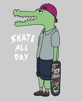 Skate All Day Crocodile