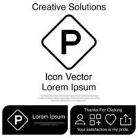 parkeren pictogram vector eps 10