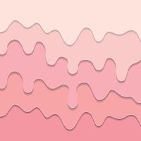 Gesmolten vloeiende pastel roze crème achtergrond vector