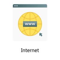 trendy vector van internetbrowserverloopontwerp