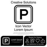 parkeren pictogram vector eps 10