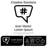 hashtag pictogram vector eps 10